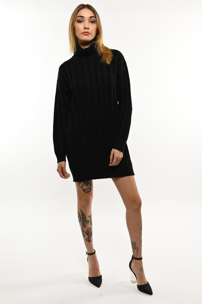 Riley Cable Knit Turtleneck Sweater Tunic